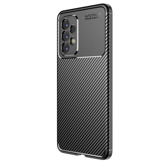 CaseUp Samsung Galaxy A73 5G Kılıf Fiber Design Siyah 2